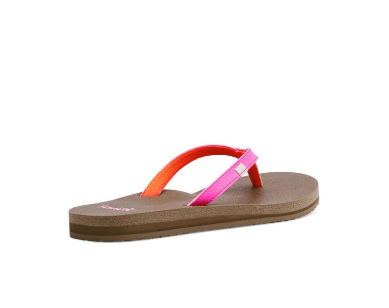 Sanuk Yoga Joy Women's Flip Flops Pink | Canada 68VRW